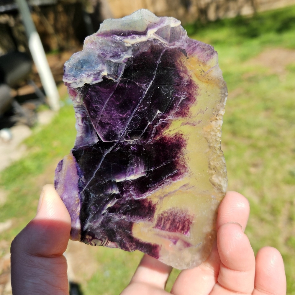 Flourite slab